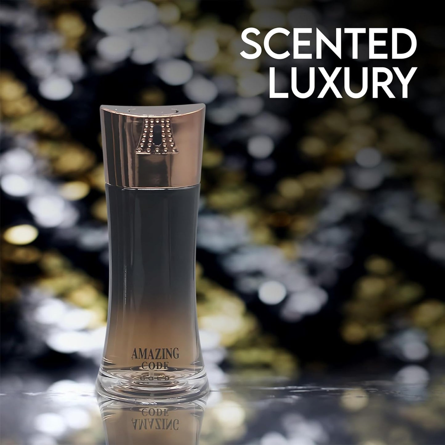 Amazing Code Eau De Parfum Top Notes Of Lemon, Bergamot, Star Anise, Olive Blossom & Guaiac Wood - Base Notes Of Leather, Bean & Tobacco - Ideal For Daily Wear -3.4 Oz Bottle