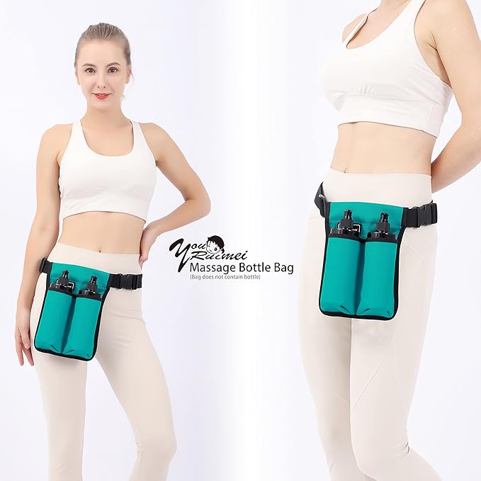 Massage Bottle Bag ,Massage Therapist Holster, Massage Lotion Holster,(YR-2KD-MailGreen)