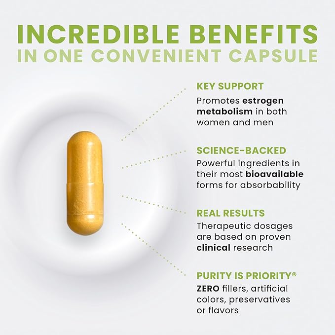 Pure Therapro Rx DIM 3+ | 60 Vegan Caps - 2 Month Supply | DIM, Curcumin & BioPerine, Supports Healthy Estrogen Metabolism in Men & Women, Antioxidant & Detoxification Support, Pharmaceutical Grade