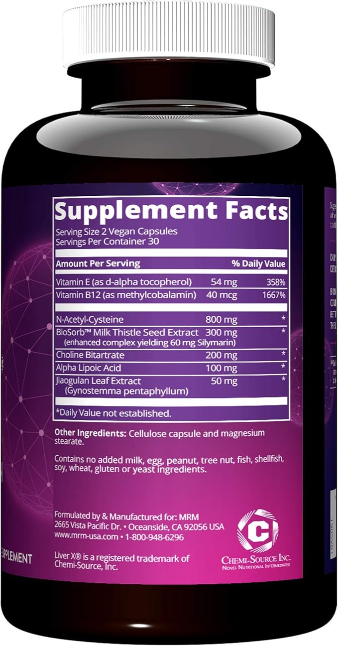 MRM Nutrition Liver X®| Detoxification 5X Absorption 30 servings
