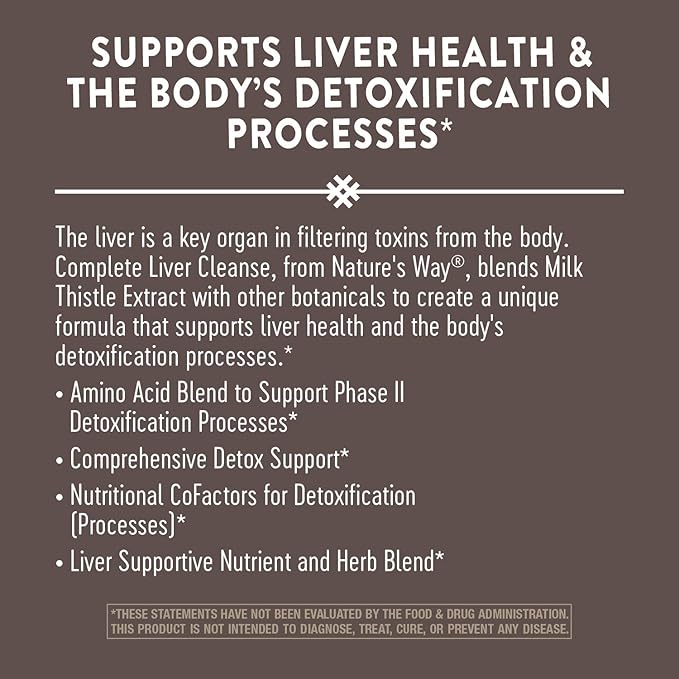 Nature's Way Complete Liver Cleanse, Supports 84 Capsules