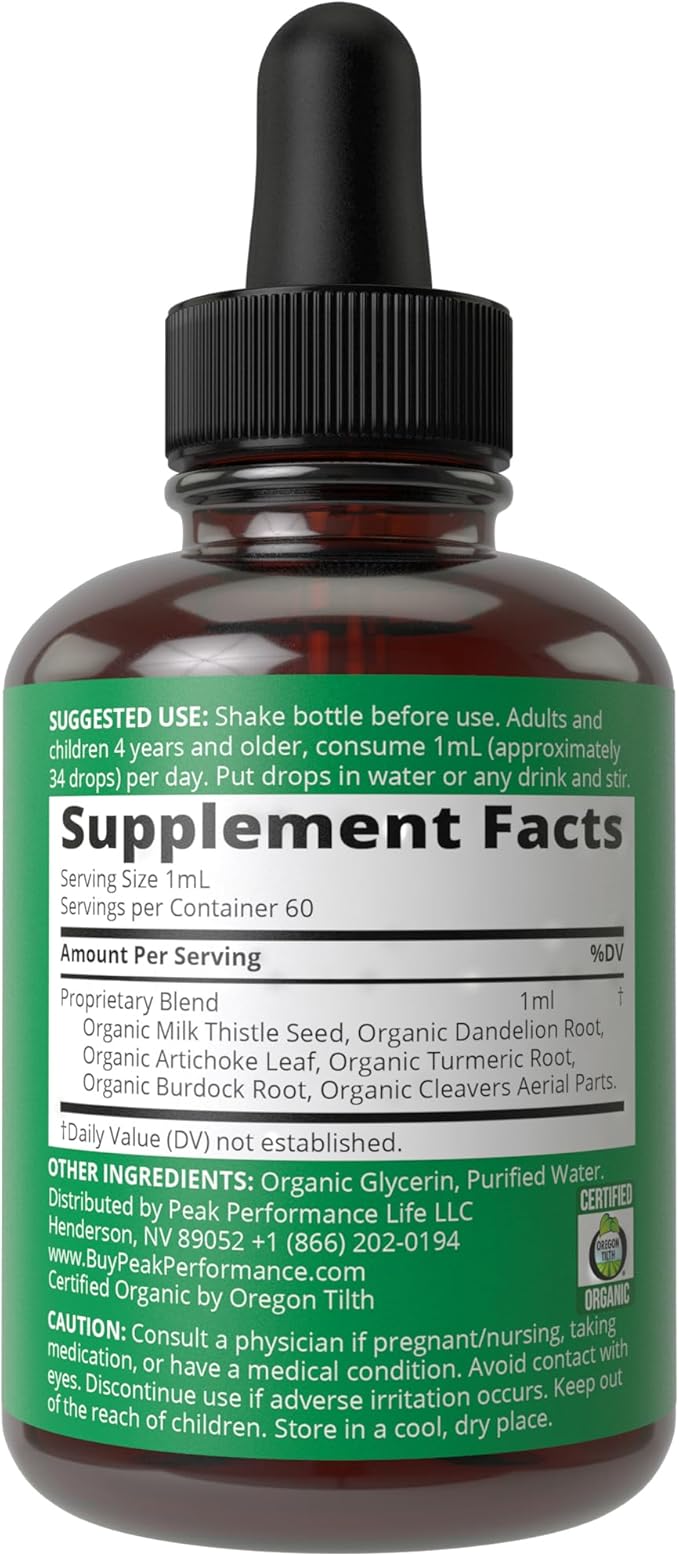 USDA Organic Liver Cleanse Detox & 6-in-1 Liquid