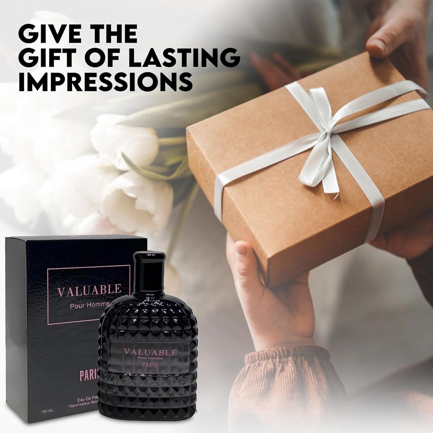 Men's Cologne Gift Set Include Valentine Milano,Valentine,Vanilla Tobacco Blend & Valuable Paris - 3.4 Fl Oz Each | Vanilla Bourbon, Leather & Amber Floral Fragrance Eau de Toilette Perfume