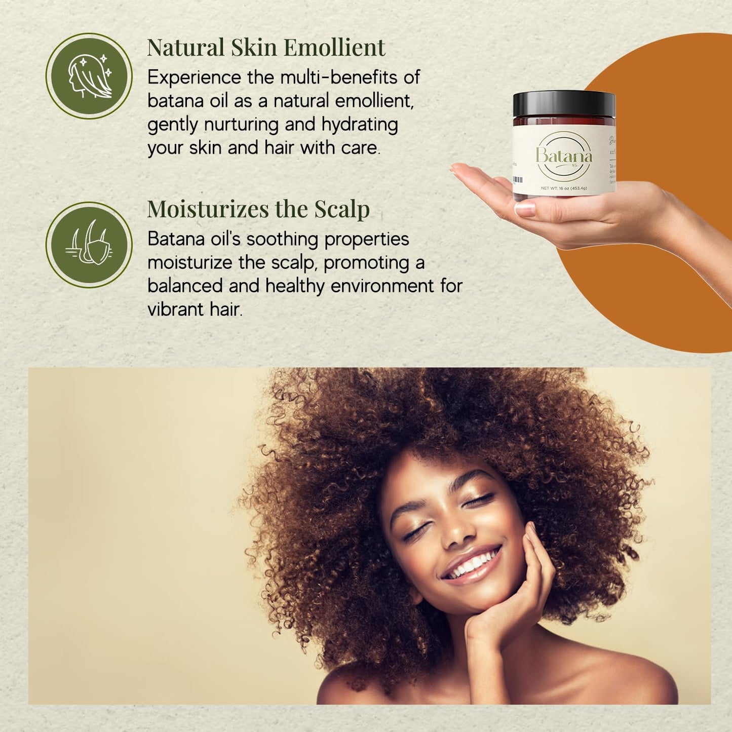 Real Batana Oil for Hair Growth - 100% Pure & Natural, 16 FL OZ