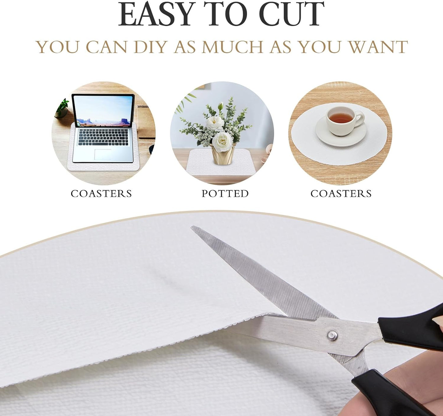 Beautysaid Shelf and Drawer Liner for Kitchen Cabinet, Non Adhesive Non Slip Shelf Paper Waterproof Washable Thickened for Dresser Pantry Shelve Bathroom Protector Liner(White,18 in x 30 FT)