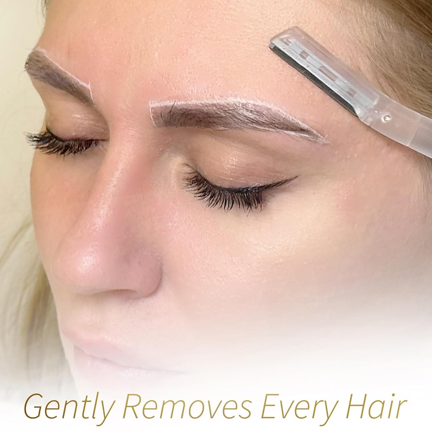 Ink Permanent Face Razors for Women with White Brow Mapping String Kit, 7 Eyebrow Razors with Pre-Inked Mapping String for Facial Hair Removal for Women, Brow Mapping Kit, Eyebrow Razor