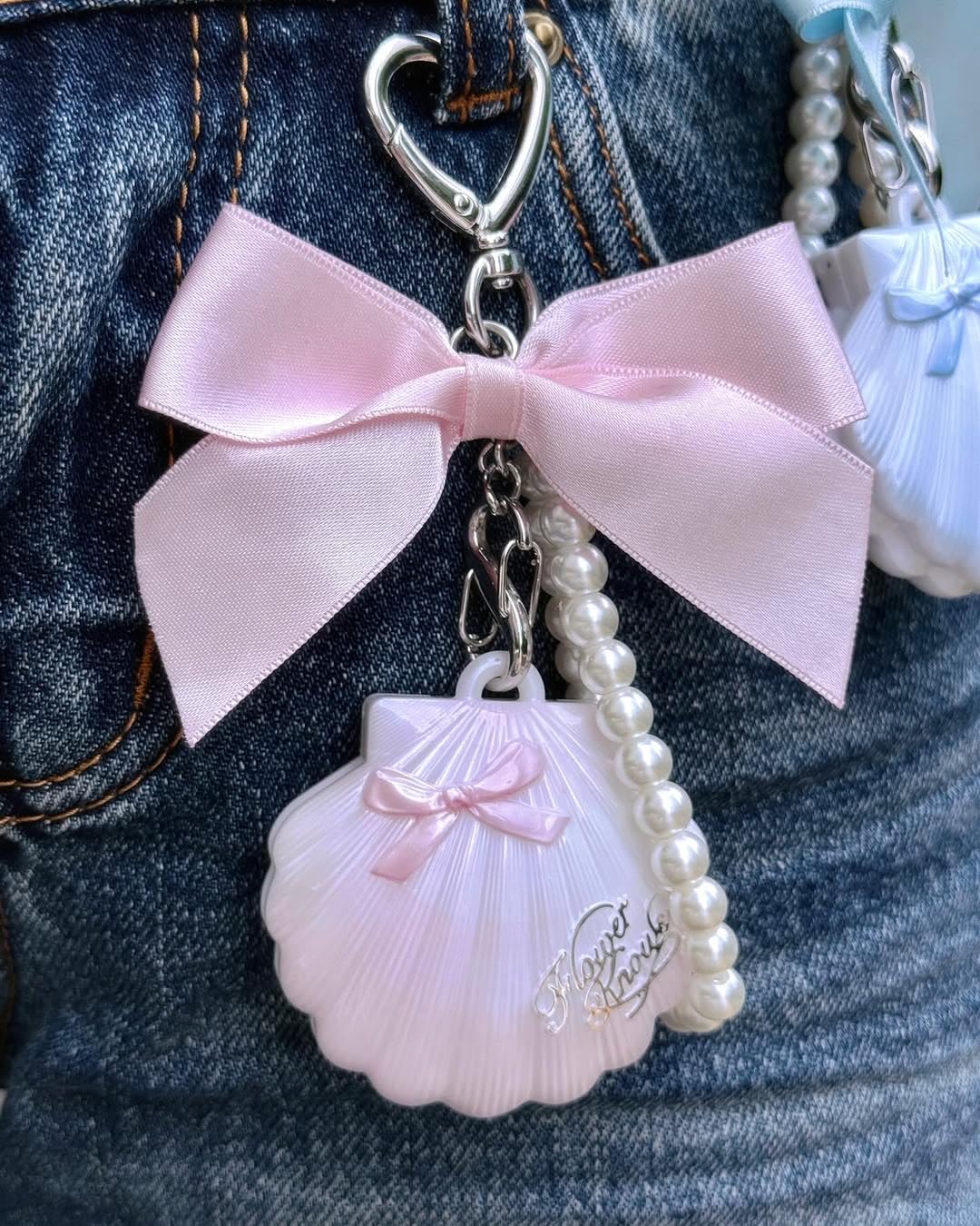 Flower Knows Shell’s Jewel 5-Piece Makeup Gift Box Set-Lunar Luster Spellbook, Eyeshadow Palette+Highlighter Balm+Hand Mirror+Hair Clip+Folding Gift Box(03 Lunar Luster Spellbook Set)