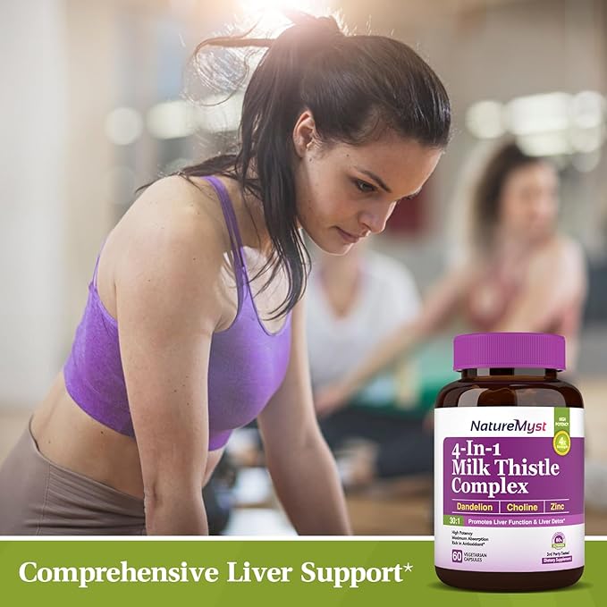 Milk Thistle Complex, 4-in-1 Liver Support, 30:1 Milk 80% Silymarin, 60 Vegetarian