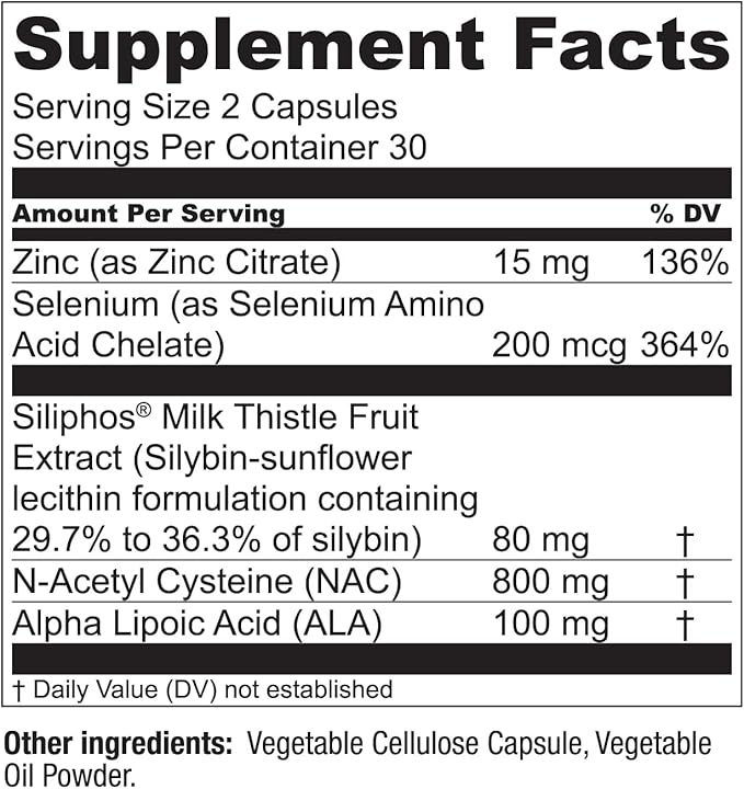 LiverWell Liver Cleanse, Rejuvenation, Metabolic Support 60 Caps