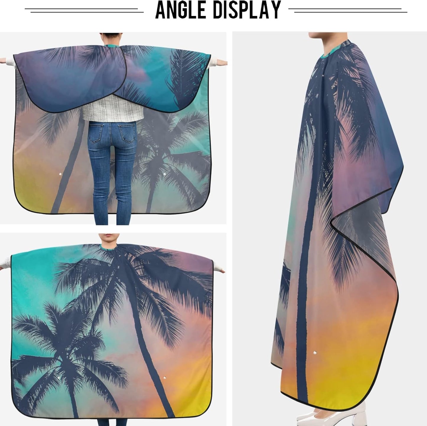 Stylish Barber Cape - Unisex Hair Cutting Apron for Men & Women