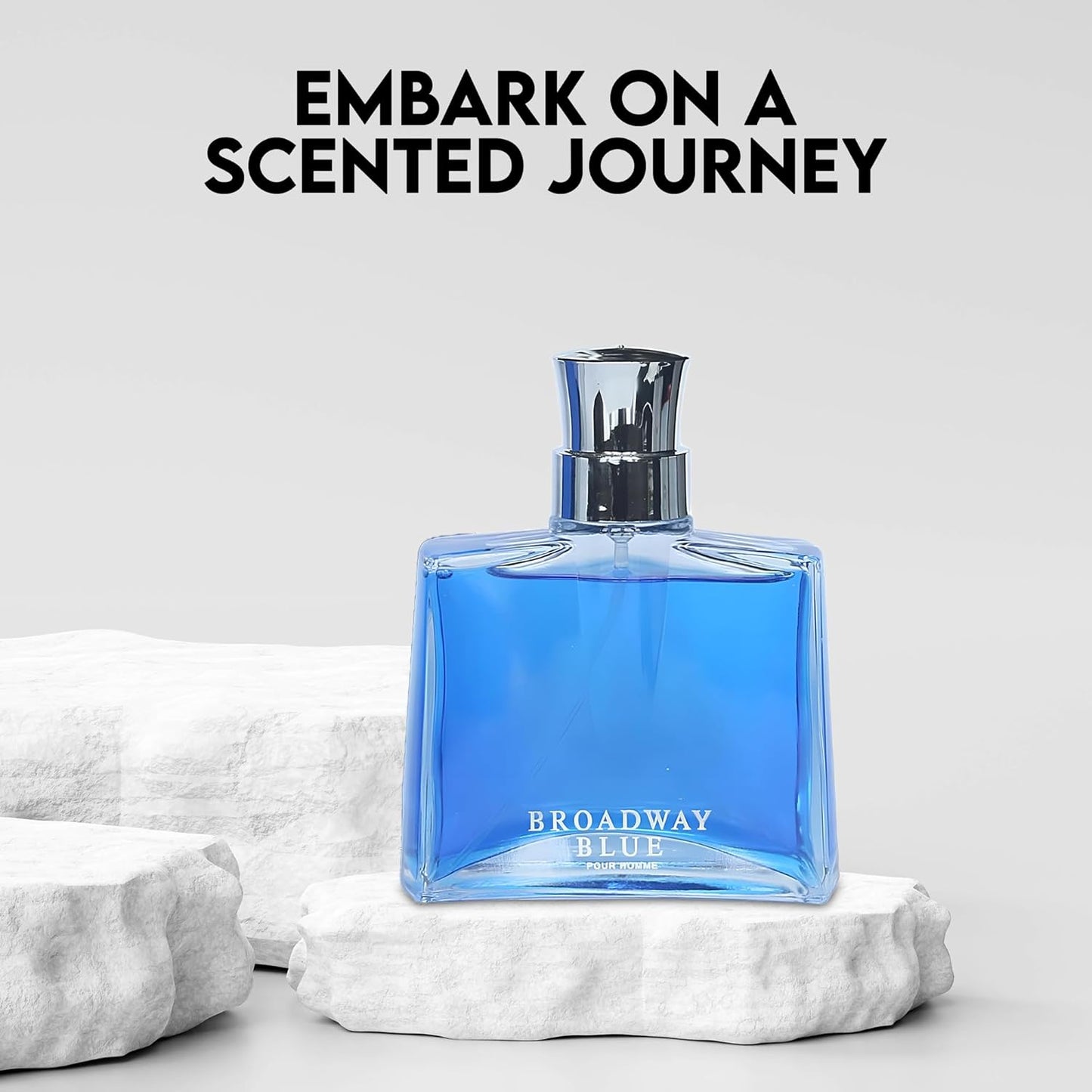 Broadway Blue Men's Cologne–Bold & Sophisticated Scent with Citrus, Spice, and Woody Notes – Long Lasting Fragrance for All Occasions