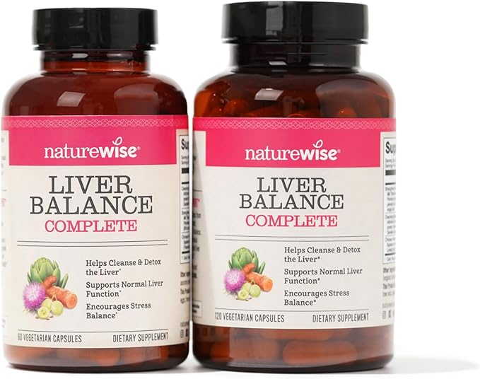 NatureWise Liver Detox Cleanse Supplement (60 (120 Veg