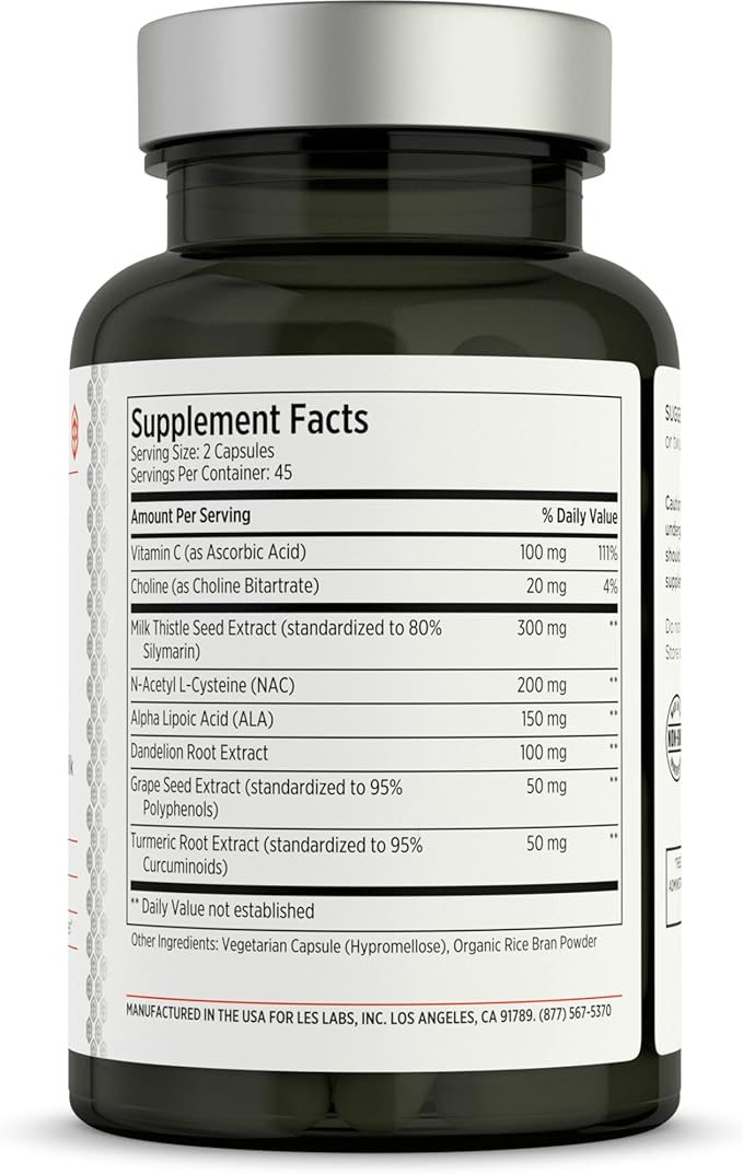LES Labs Liver Support – Promotes 90 Capsules
