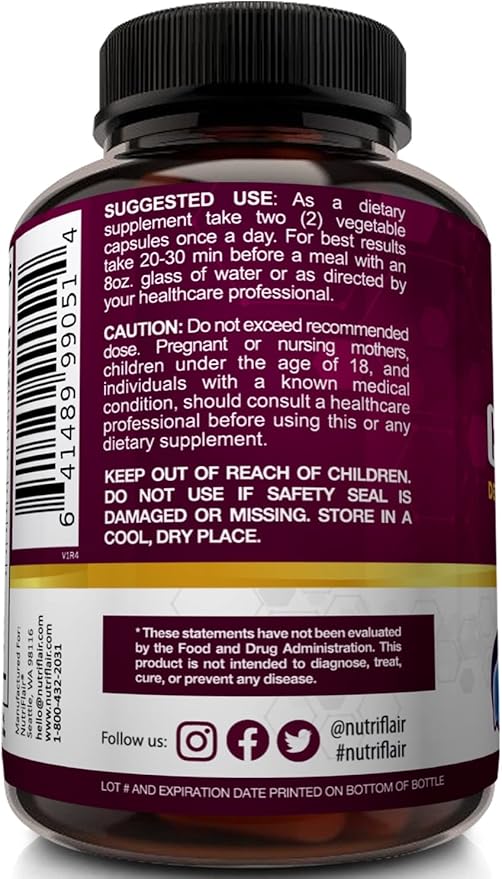 NutriFlair Liver Cleanse Detox & Repair 60 Veggie