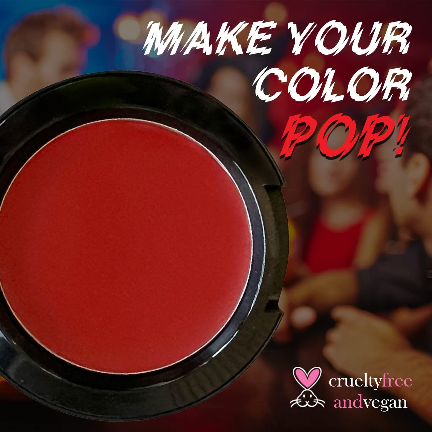 MANIC PANIC Vampire's Kiss Red Face & Body Paint for Halloween Costumes - Cream Halloween Makeup for Costumes & Cosplay - Smooth, Blendable & Full Coverage, Vegan