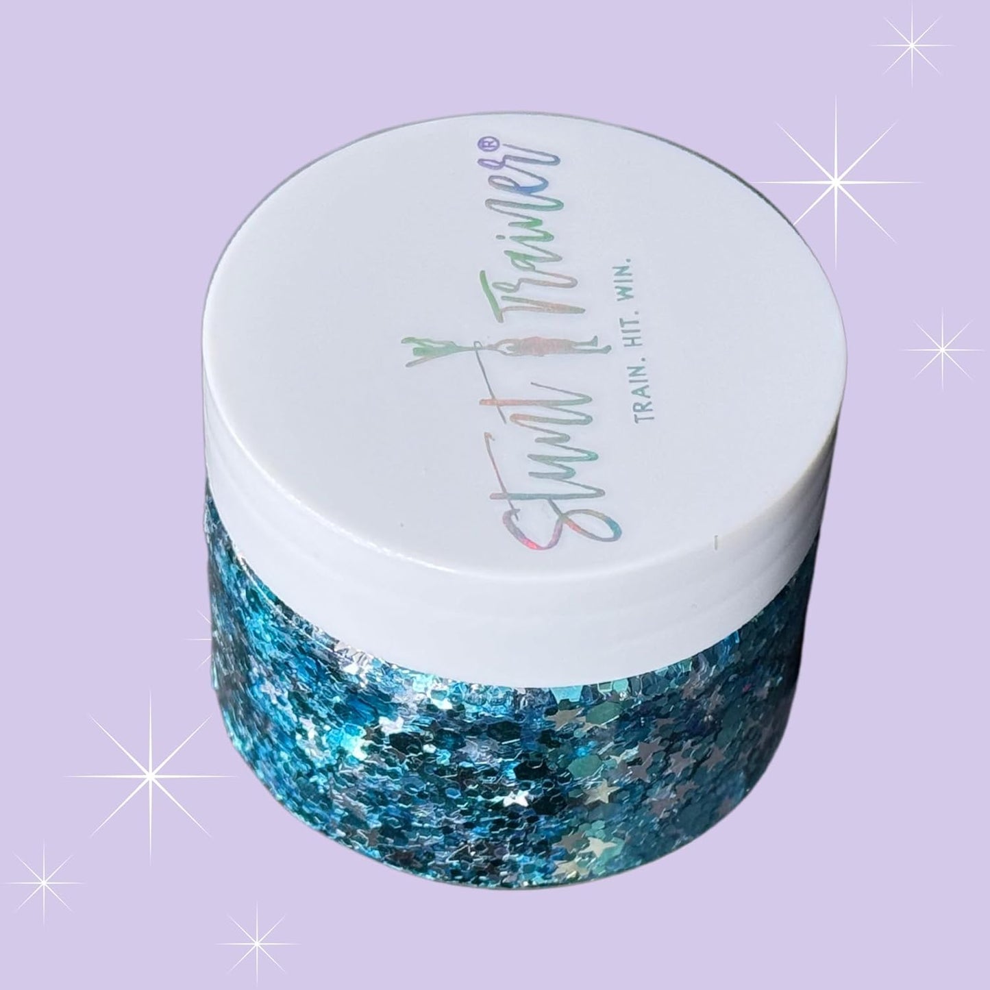 Stunt Trainer Cheer Glitter Face Body Makeup Peel Off Gel Chunky Holographic 15 Colors 1.6oz Vegan Cruelty Free Nontoxic Cheerleader Cheerleading Makeup