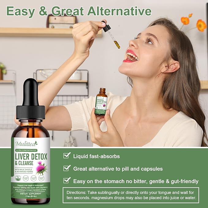 (2 Pack) Liver Health Liquid Drops w/21 Potent