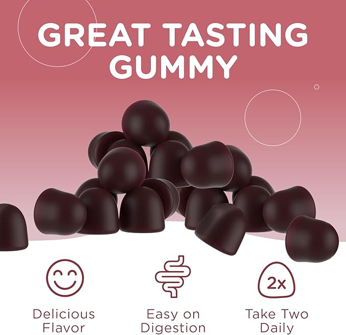 Zahler Beet Root Gummies with Cherry Fruit Extract - 500mg Beet Gummies for Adults - Dark Cherry Flavor - Supports Blood & Nitric Oxide Flow - Vegetarian Kosher Non GMO Beetroot Gummies - 60 Count