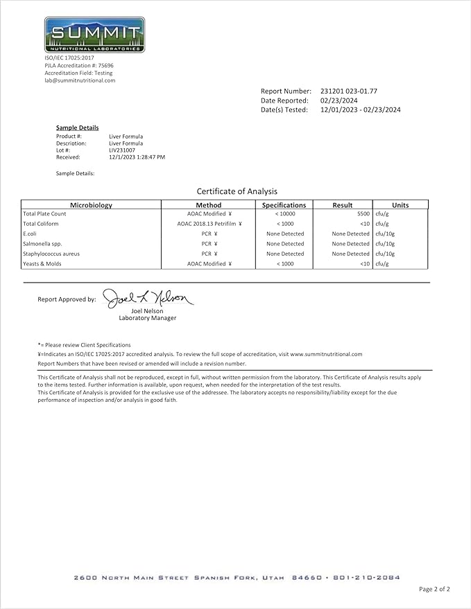 Third Party Tested Liver Supplement