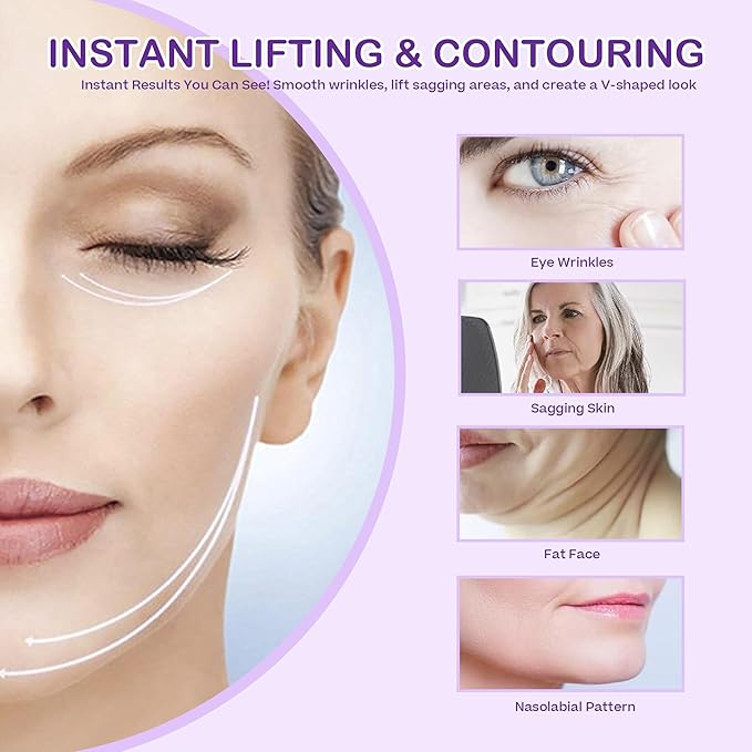 ACADA Anti Wrinkle Patches – Reusable Silicone Face Patches for Forehead Eyes Mouth Neck and Chest Wrinkle Patches for Firming & Lifting (Gel Patches 11pcs)