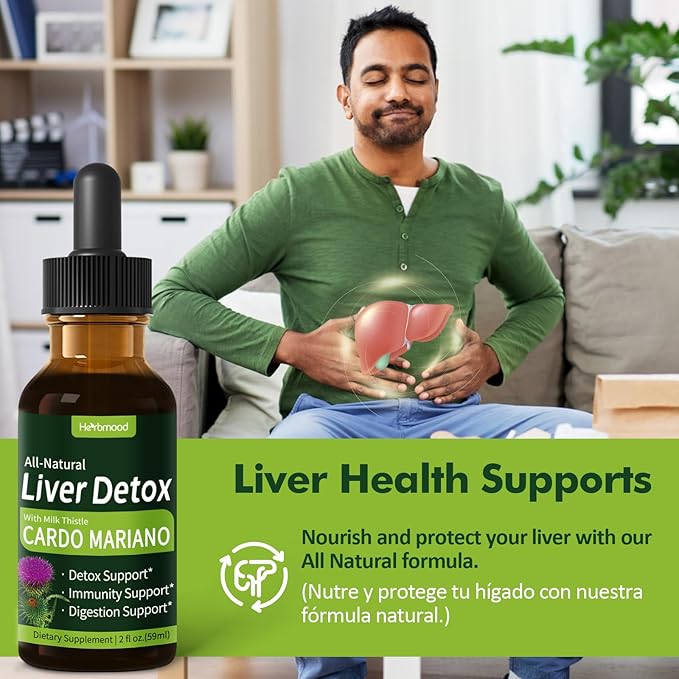 Milk Thistle Liver Detox Drops, Cardo Repair.6oz