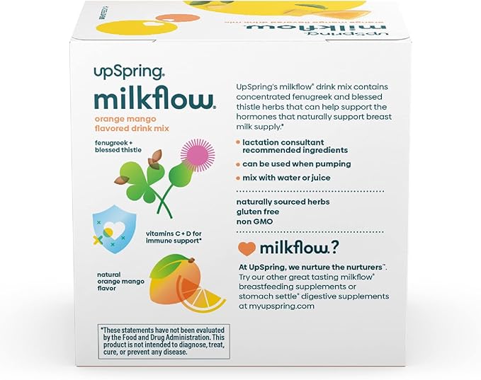 UpSpring Milkflow Immune Support Breastfeeding Supplement 16 Drink