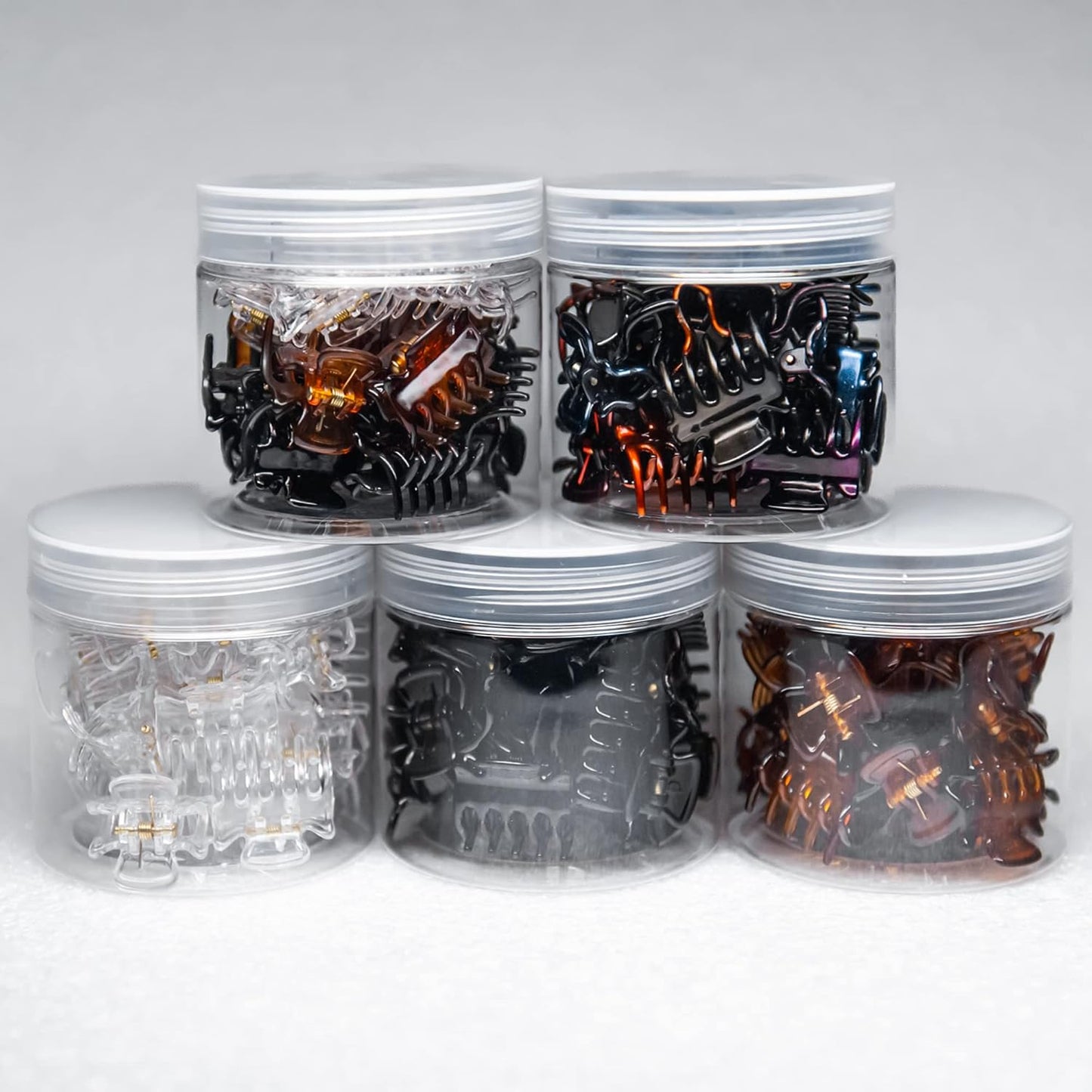 22 pcs Light Brown Small Hair Claw Clips for Women and Girls, 1.1 inch Medium to Small Hair Clips for Styling Sectioning, Clamp Hair Bangs, Keep in Side, Perfect Gifts.