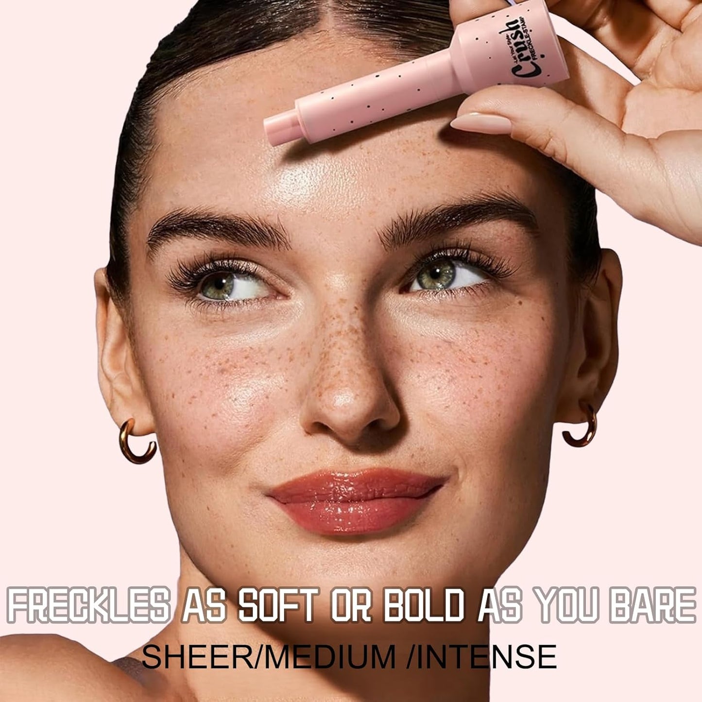 Faux Freckle Stamp for Girls and Women,Long Lasting Quick-drying Waterproof 5 Points Freckle Pen,Get Natural Lifelike Sunkissed Face Freckle Makeup Gift on Birthdays 02 Medium