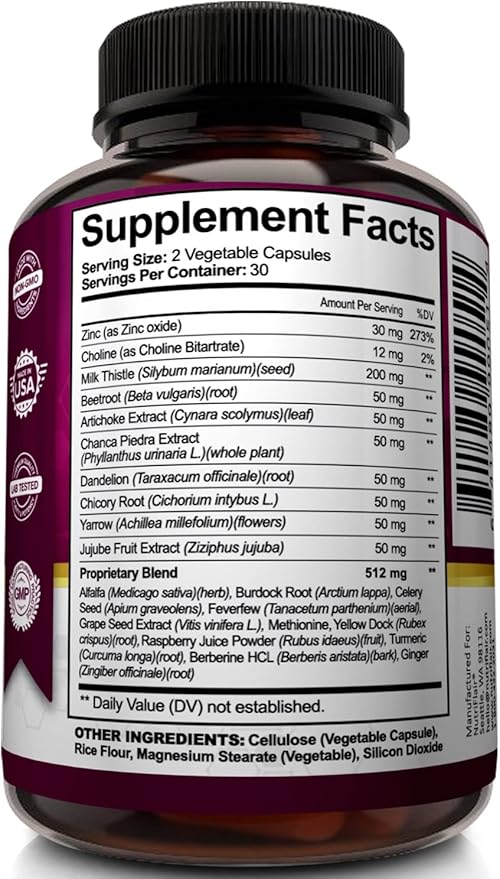 NutriFlair Liver Cleanse Detox & Repair 60 Veggie