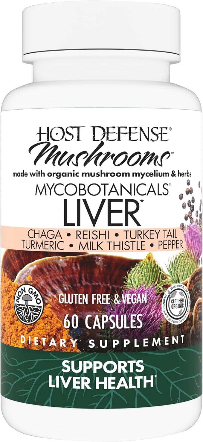 Host Defense MycoBotanicals Liver* Capsules 60 Capsules (30 Servings)*