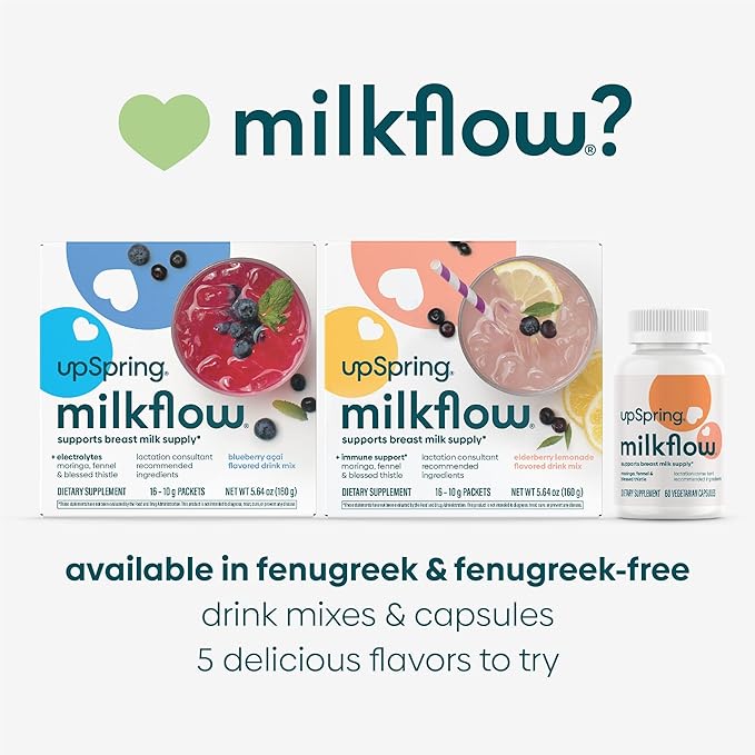 UpSpring Milkflow Immune Support Breastfeeding Supplement 16 Drink