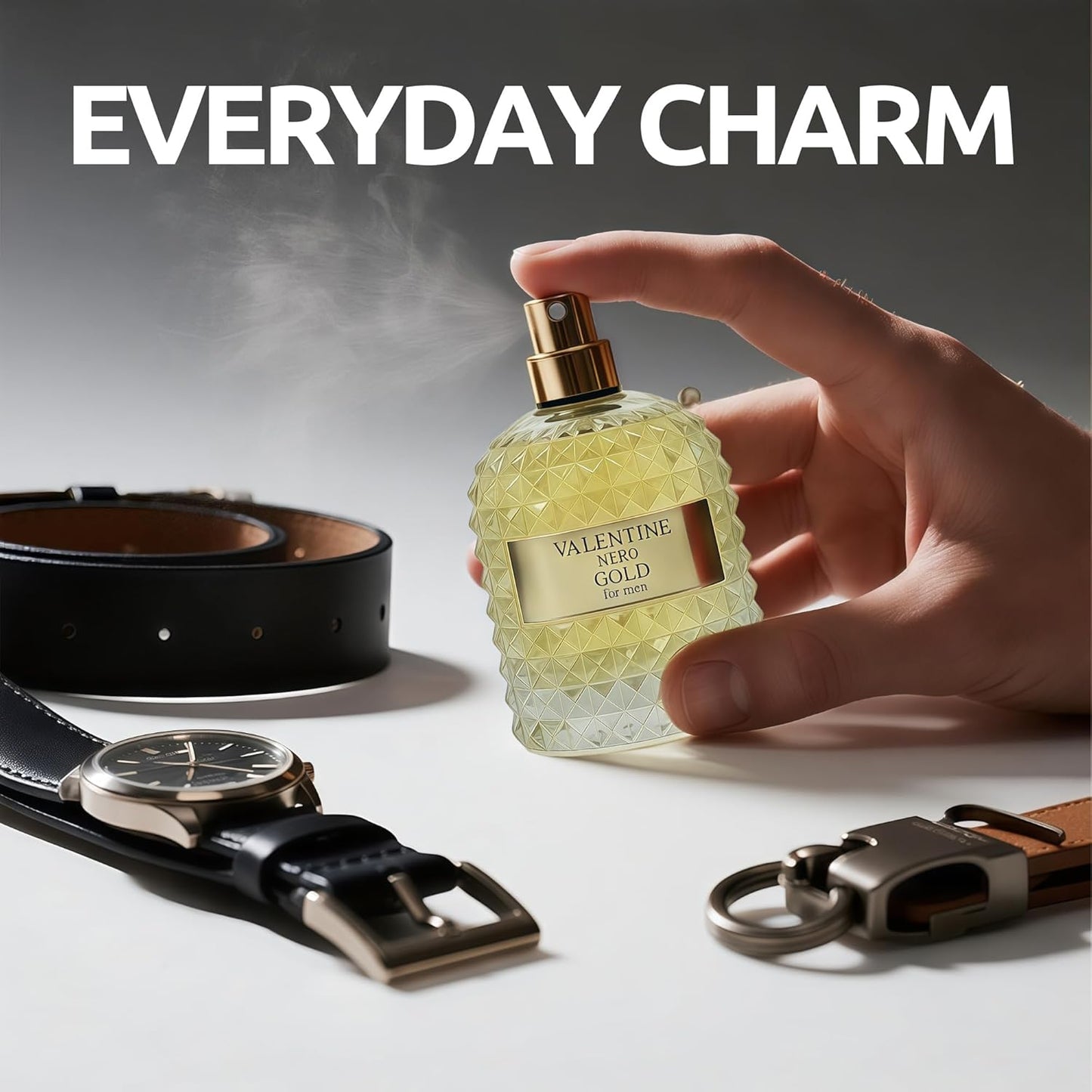 3Pack Men Colognes Gift Set Valentine Series Eau De Parfume Spray with Woody Floral & Fruity Scent Perfume Gift Set Day to Night Luxury Long Lasting Fragrances