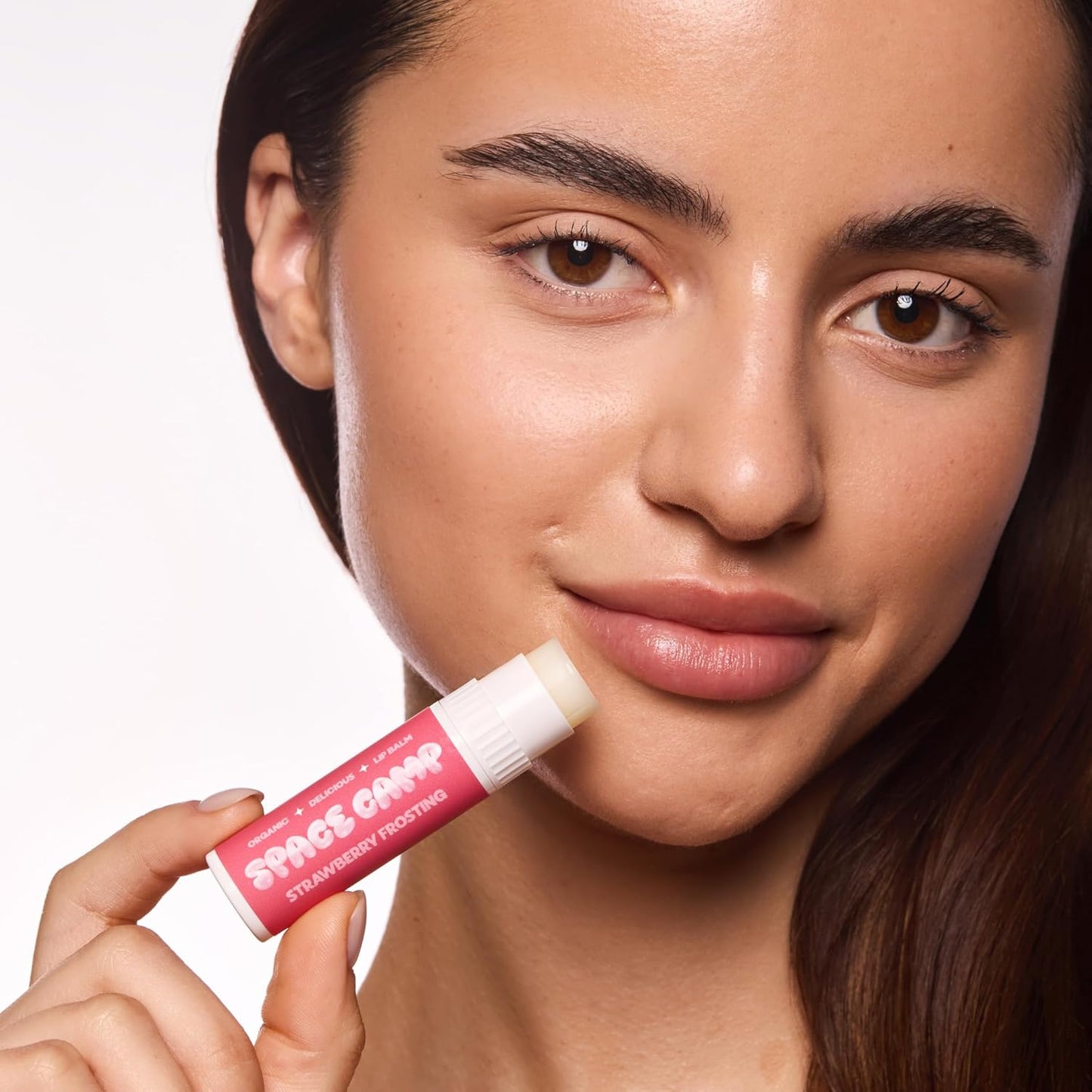 Wellness Jumbo Lip Balm - Strawberry Frosting Organic Flavored Balm (2 Pack)