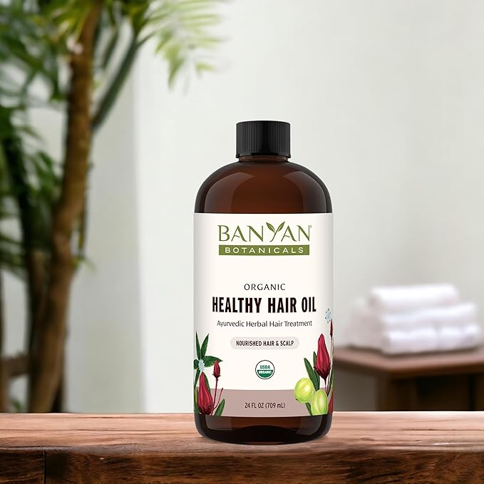 Banyan Botanicals Brahmi Oil with Sesame – Organic Ayurvedic Massage Oil with Gotu Kola and Bacopa – Calming Massage Oil for Focus & Relaxation – 24 oz – Non GMO Sustainably Sourced Abhyanga Oil