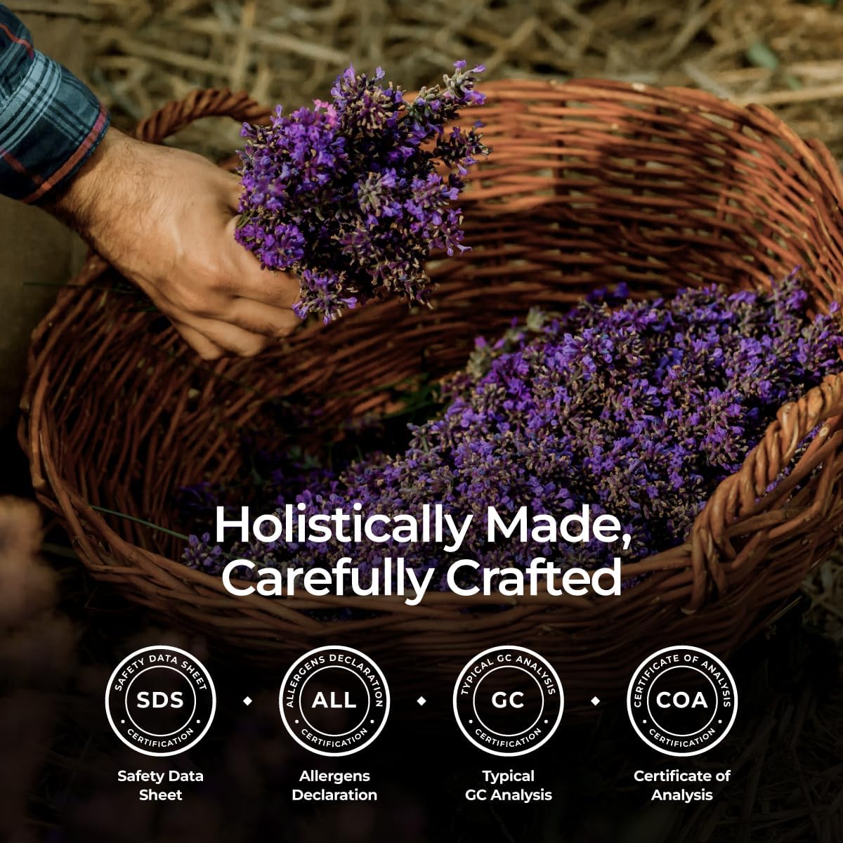 Gya Labs Organic Lavender Essential Oil - 0.34 Fl Oz - for Skin, Hair, Diffuser, Aromatherapy, DIY Candle Making Scents