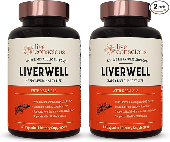 LiverWell Liver Cleanse, Rejuvenation, Metabolic Support 2 Pack