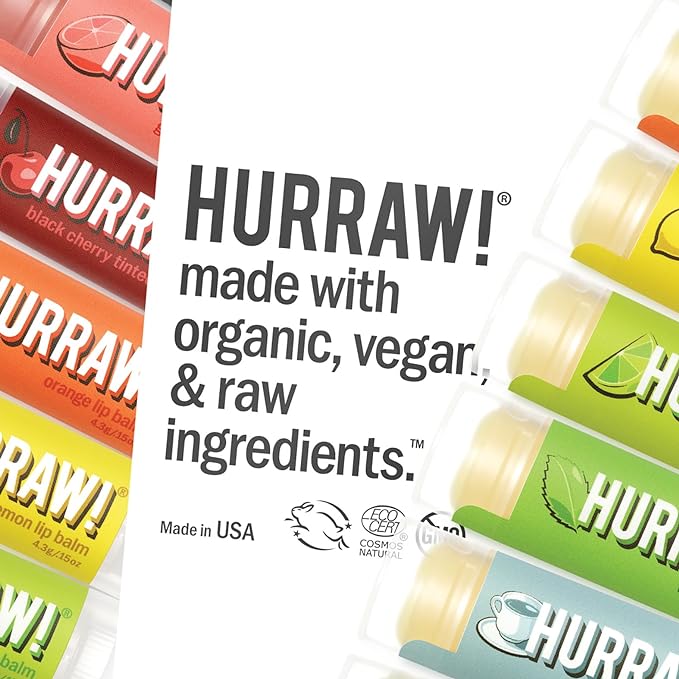 Hurraw! Root Beer Lip Balm, 2 Pack: Organic, Certified Vegan, Cruelty and Gluten Free. Non-GMO, 100% Natural Ingredients. Bee, Shea, Soy and Palm Free. Made in USA