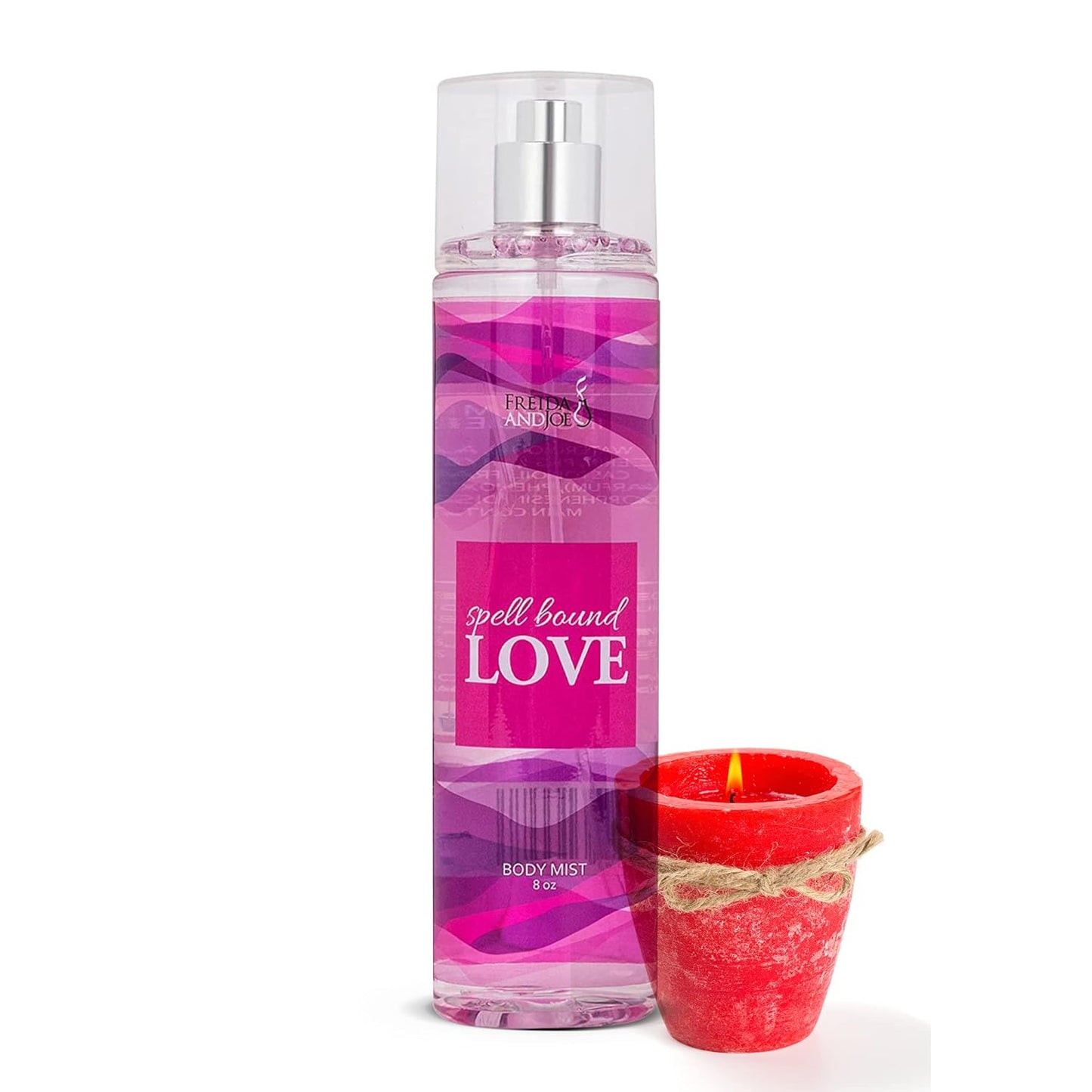 Spell Bound Love Body Spray for Women Luxury 8 oz Perfume Fragrance Mist & Sprays, Romantic Scented Gifts & Presents, Fine Mist Spray Bottle