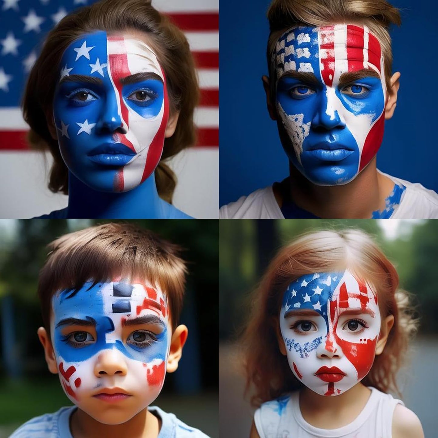 Mysense Blue Face Body Hair Paint Stick,Water Based Washable Temporary Hair Color,Non-toxic Cream Body Paint for Adults and Chidren Halloween Clown Avatar Smurf Mystique Cosplay Makeup,0.5oz