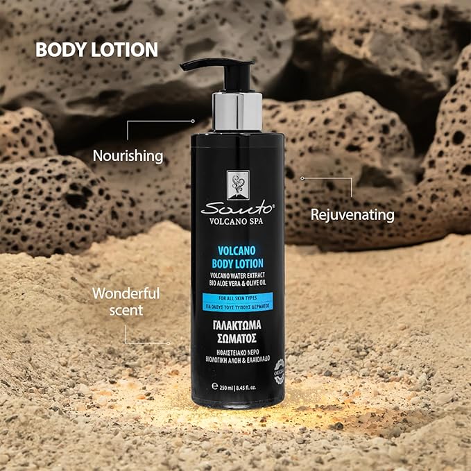 Volcano Body Lotion 250ml โ Lightweight, Fast-Absorbing Hydration Body Moisturizer with Volcanic Water, Minerals & Organic Oils โ Dry Skin Moisturizer for Softness, Nourishing & Revitalizing Skin