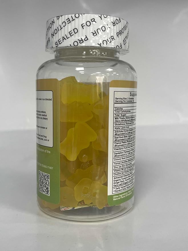 Liver Cleanse Detox & Repair Gummies 24 Potent w/3000MG Milk -60 Count