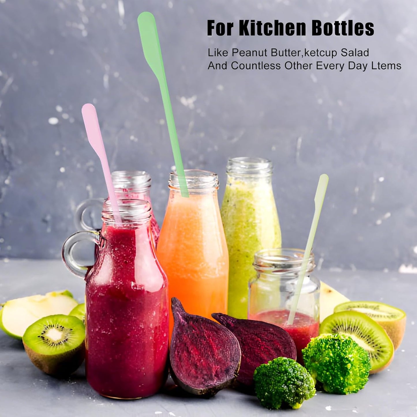 Makeup Spatula Set – 6 Pack Silicone Jar Scraper in Mini, Small, Large Sizes for Cosmetics, Lotion, Food Bottles & Skincare Jars (Multicolor)