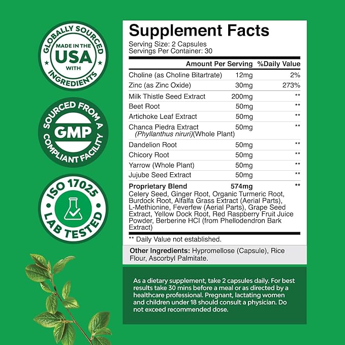 Milk Thistle Liver Support Supplement