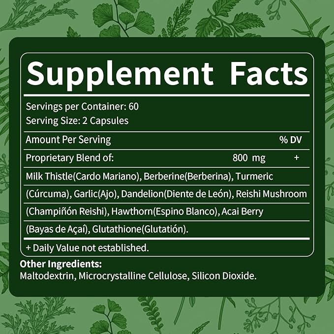 Liver Detox & Repair Capsules 120 Count