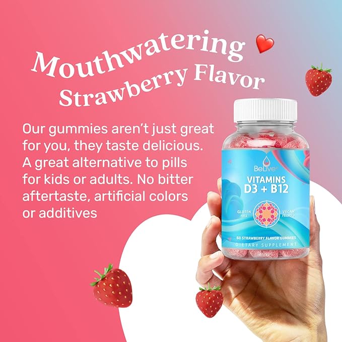 BeLive Biotin and Multivitamin D3 & B12 Bundle for Hair Growth, Healthy Skin & Nails, Enhanced Bone & Muscle Strength, Hearth Health and Energy