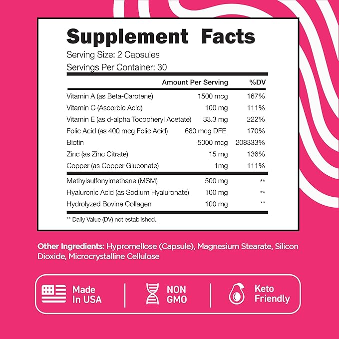 Vital Vitamins Brain Booster Plus + Biotin Complex Capsules