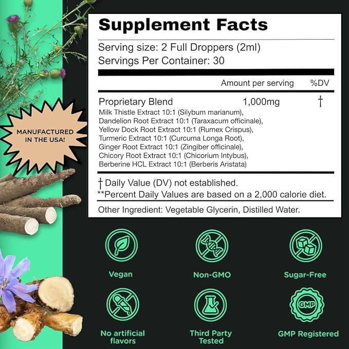 Super Liver Support with Milk Thistle 1 Month