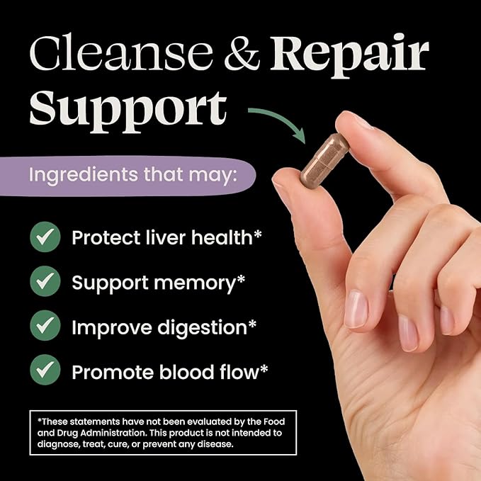 Liver Cleanse Detox & Repair, Milk 90 Capsules