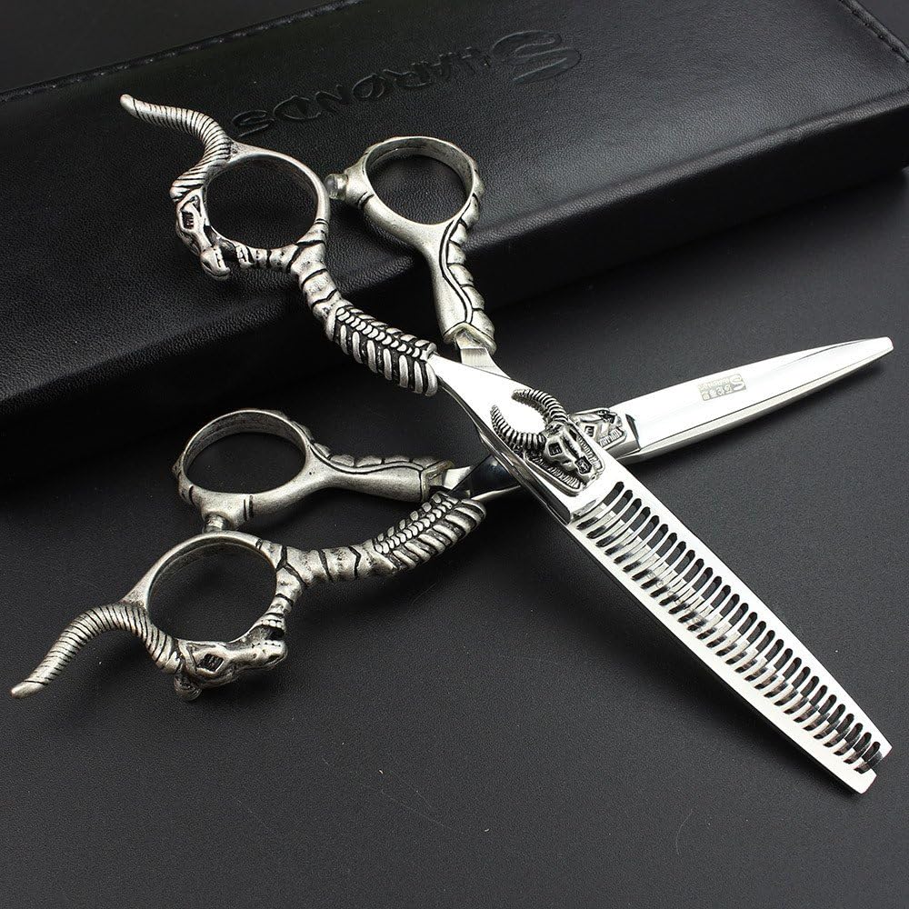 6-inch professional hair scissors set, stainless steel handle, scissors