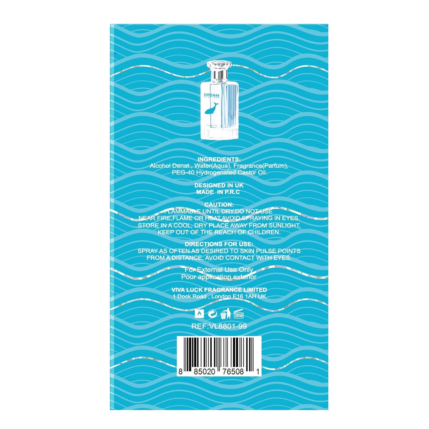 Hybrid & Company Women Dream Deep Sea Pour Femme Eau De Parfum Vaporisateur Natural Spray 3.4 Fl Oz